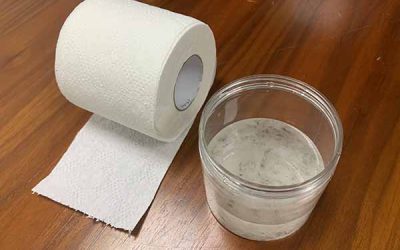 How to check the solubility of toilet paper？
