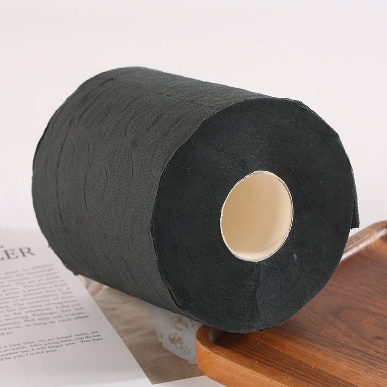black toilet paper