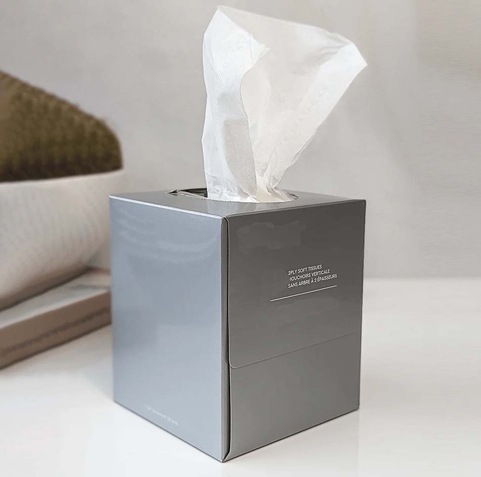 facial tissue cubes