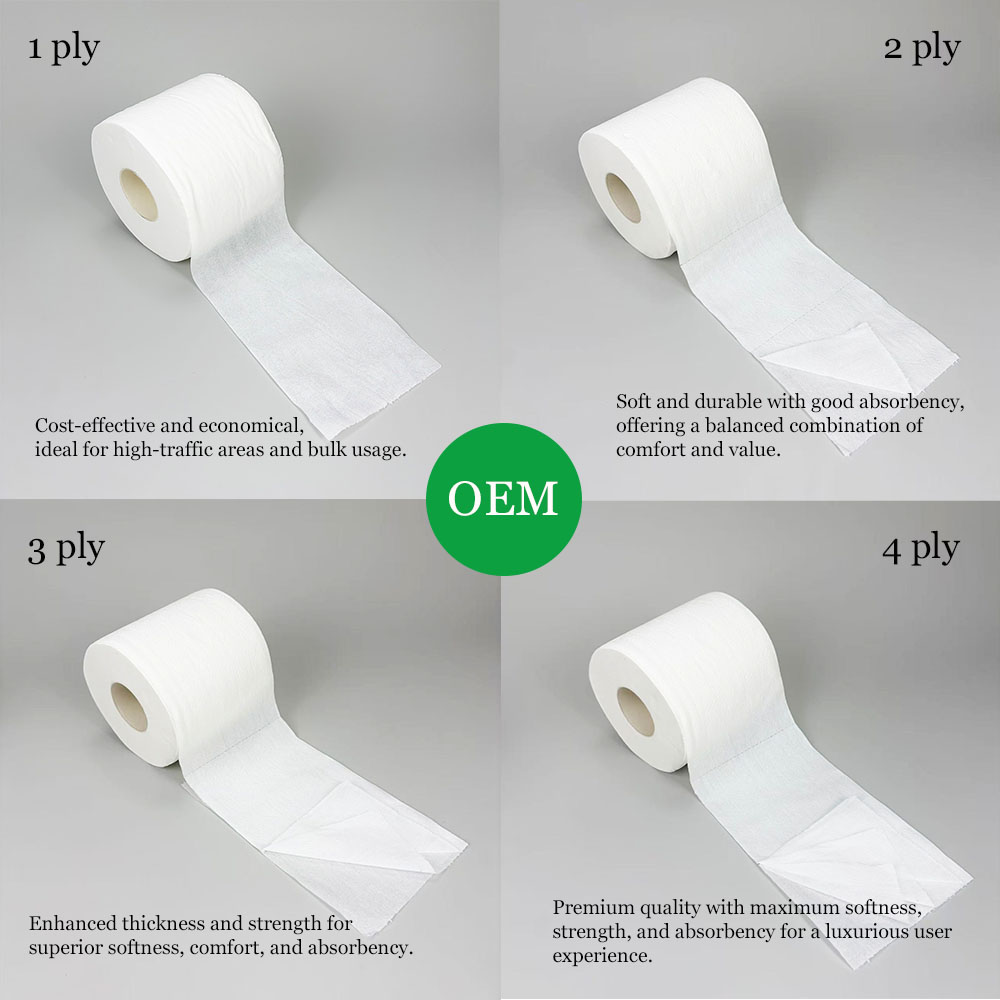1ply 2ply 3ply 4ply toilet tissue